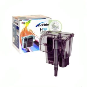 Dophin H100 HOB aquarium filter box with intake tube