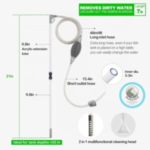 Aquarium siphon cleaner for water changes