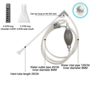 Multi-functional siphon pipe for aquarium water changes and cleaning