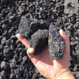 Black lava stone for planted aquarium layouts and aquascaping designs