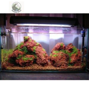 Porous red lava rock texture for aquarium hardscape and aquascaping