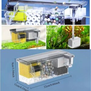 Side view of SOBO AQ16H hang-on aquarium filter